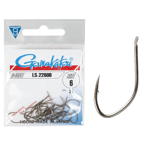 Крючки Gamakatsu LS-2260B HOOKS BRONZE разм. 06 25шт.