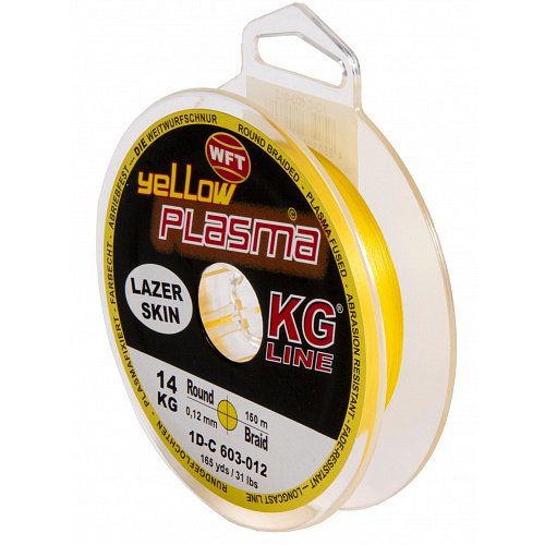 Леска плетёная WFT KG PLASMA Yellow 150/012