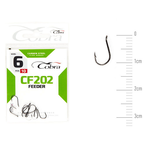 Крючки Cobra FEEDER MASTER сер. CF202 разм. 006 10шт.