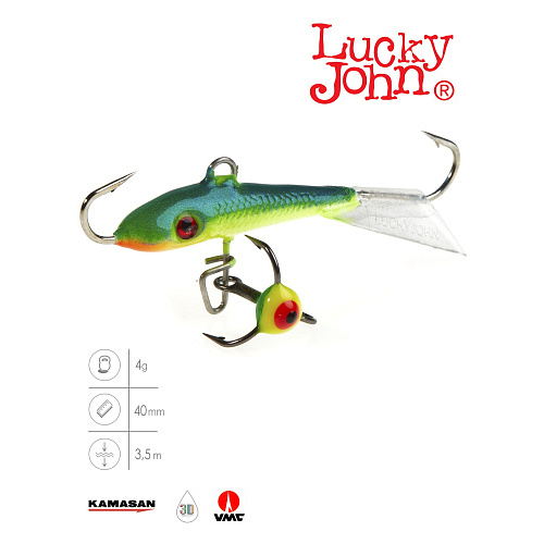 Балансир Lucky John FIN 3 с тр. 40мм/29 блистер