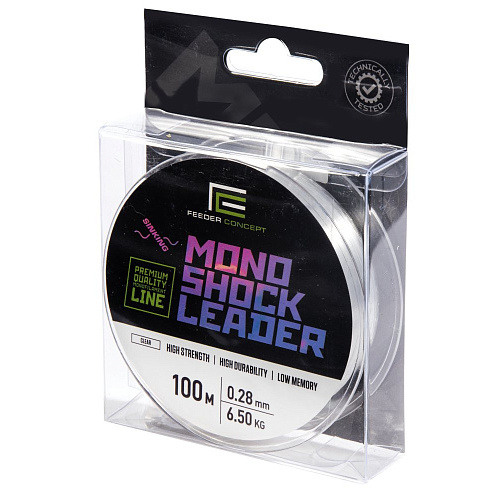 Леска моно. Feeder Concept MONO SHOCK LEADER Clear 100/028