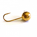 Мормышка вольфрамовая Lucky John ШАР гран. с отверстием и кембриком 050/10