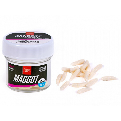 Насадки искусственные съедобные LJ Pro Series MAGGOT опарыш 12мм 30шт.