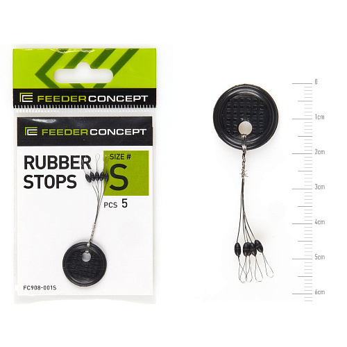 Стопоры резин. Feeder Concept RUBBER STOPS р.001S 5шт.