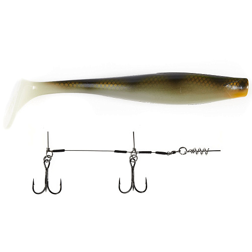 Виброхвост LJ 3D BBS Series KUBIRA SWIM SHAD 9.0in (22,86)/PG28 1шт.+Stinger L
