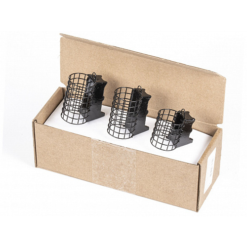 Набор металлических фидерных кормушек FC M1 ТОЧНЫЙ ЗАБРОС РЕКА 80г 100г 120г 3шт. коробочная версия