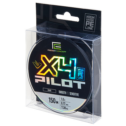 Шнур плетёный Feeder Concept Pilot x4 BRAID Black 150/017
