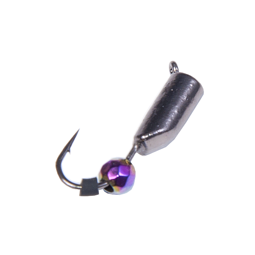 Мормышка вольф. Lucky John СТОЛБИК с петел. 085/035/15 и диско шаром хамелеон