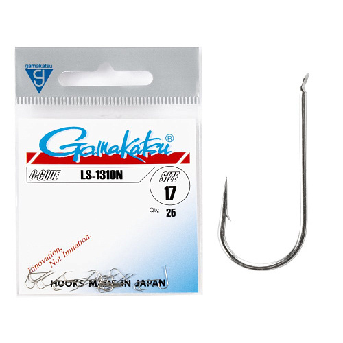 Крючки Gamakatsu LS-1310N HOOKS NICKEL разм. 17 25шт.
