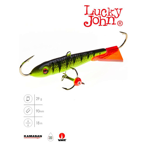Балансир Lucky John CLASSIC 9 с тр. 85мм/31RT блистер