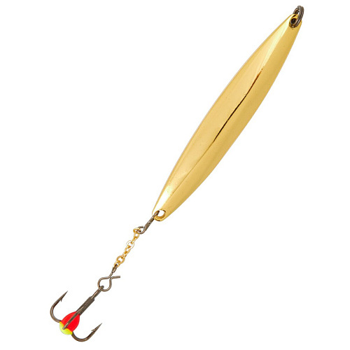 Блесна вертикал. зим. Lucky John NAIL BLADE с цеп. и тр. 45мм G блистер