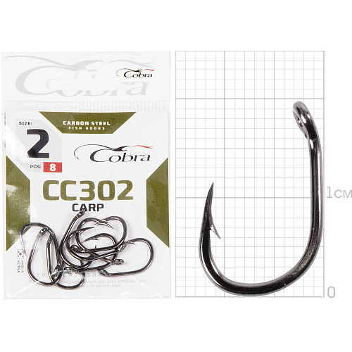 Крючки Cobra CARP MATSUI сер. CC302 разм.002 8шт.