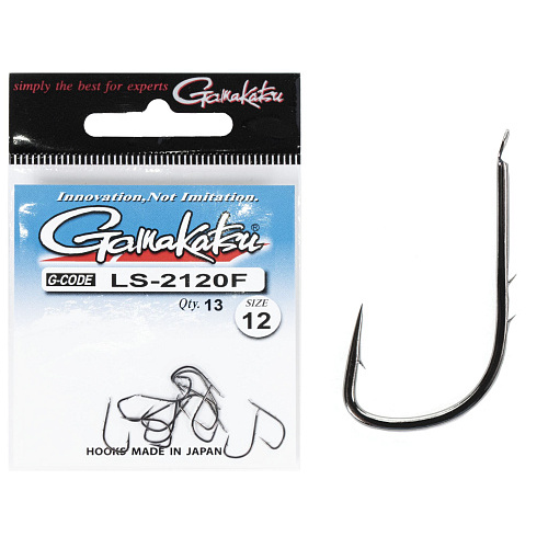 Крючки Gamakatsu LS-2120F NEW LABEL HOOKS BLACK разм. 12 13шт.