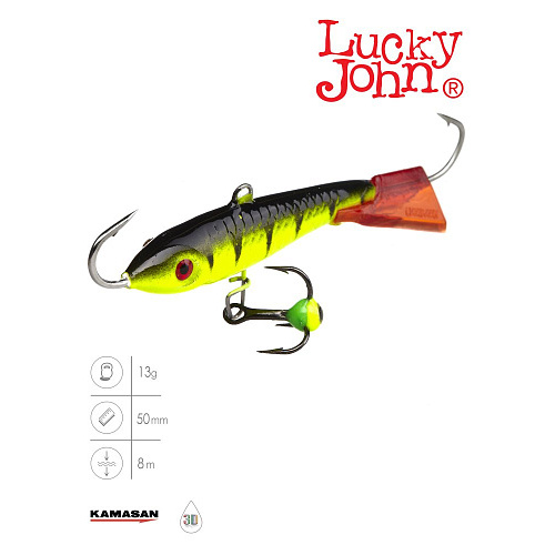 Балансир Lucky John CLASSIC 5 с тр. 50мм/31RT блистер