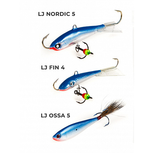 Балансиры Lucky John 3шт набор 4 MIX цвет 15H с тройниками