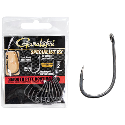 Крючки Gamakatsu G-Carp SPECIALIST RX HOOKS разм. 02 10шт.