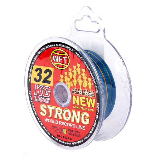 Шнур плетёный WFT KG STRONG Multicolor 600/022