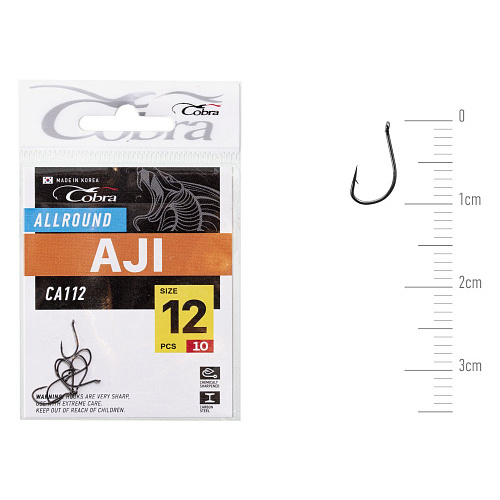 Крючки Cobra Allround AJI сер. CA112 разм.012 10шт.