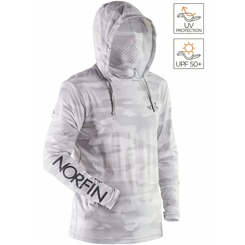 Джемпер Norfin SUN PRO GUARD HOODIE GRAY р.XXL