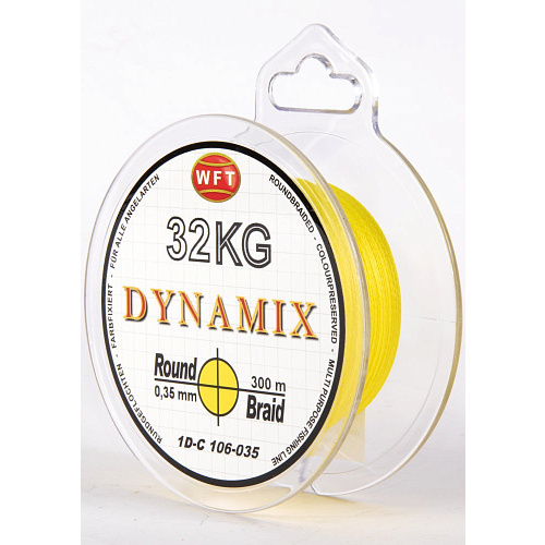 Шнур плетёный WFT KG ROUND DYNAMIX Yellow 300/035