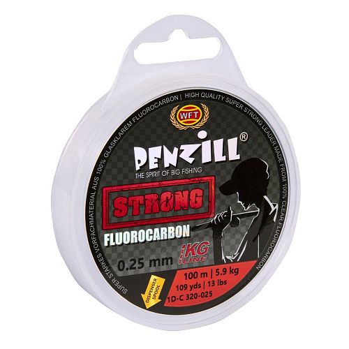 Леска моно. WFT Penzill FLUOROCARBON Strong 100/025