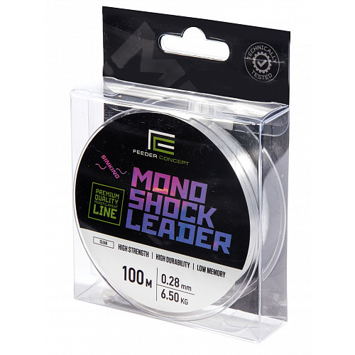 Леска монофильная Feeder Concept MONO SHOCK LEADER Clear 100/028
