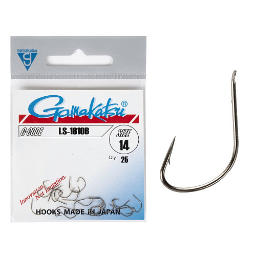 Крючки Gamakatsu LS-1810B HOOKS BRONZE разм. 14 25шт.