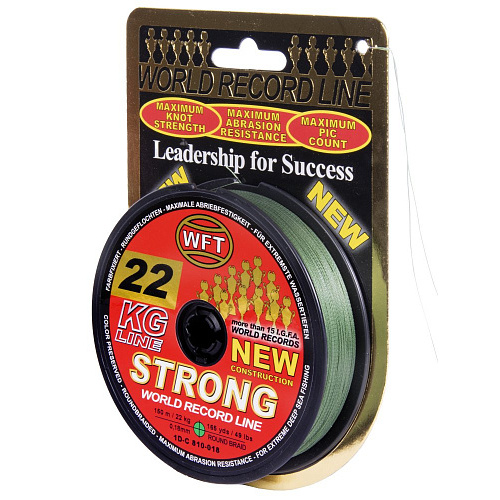 Шнур плетёный WFT KG STRONG Green 150/018