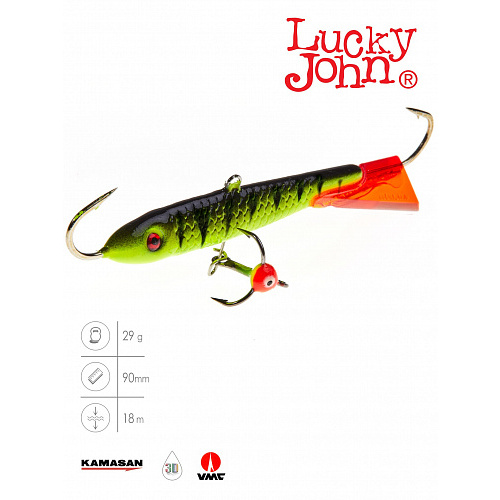 Балансир Lucky John CLASSIC 9 с тр. 85мм/31RT блистер