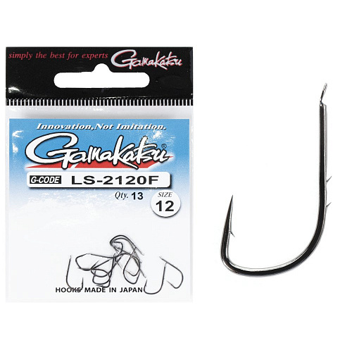 Крючки Gamakatsu LS-2120F NEW LABEL HOOKS BLACK разм. 12 13шт.