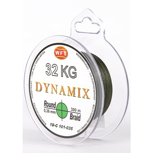 Шнур плетёный WFT KG ROUND DYNAMIX Green 300/035