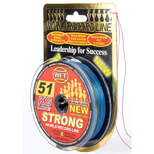 Шнур плетёный WFT KG STRONG Multicolor 300/032