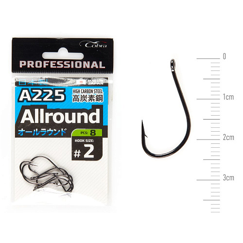 Крючки Cobra Pro ALLROUND сер.A225 разм.002 8шт.