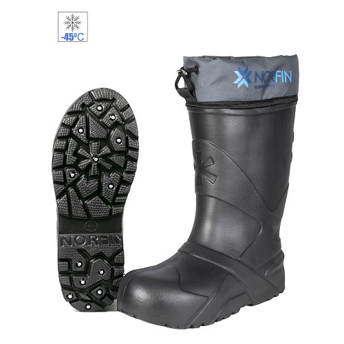 Сапоги зим. Norfin BERINGS SPIKE с манж. и шипами антрац. -45С EVA р.40-41