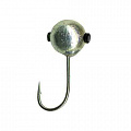 Мормышка вольфрамовая Lucky John ШАР с отверстием и кембриком 050/S