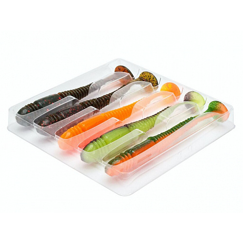 Виброхвосты съедобные LJ Pro Series TIOGA 3.9in (10.00)/MIX2 5шт.