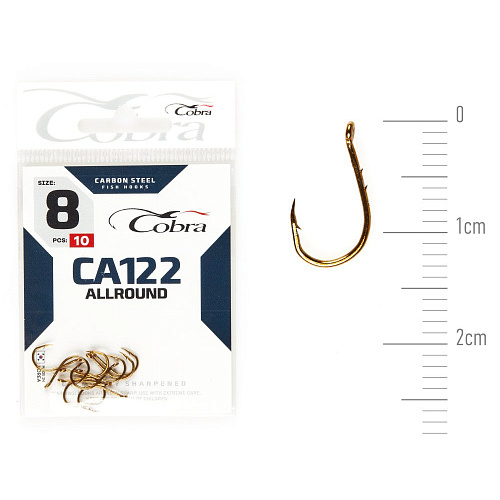 Крючки Cobra Allround OKIAMI сер. CA122 разм. 008 10шт.