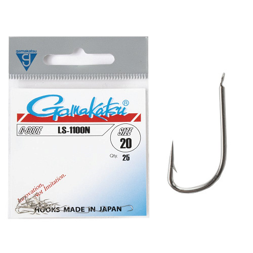 Крючки Gamakatsu LS-1100N HOOKS NICKEL разм. 20 25шт.
