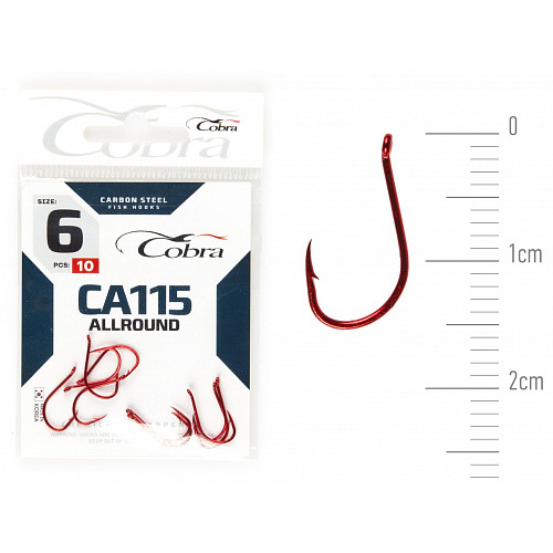 Крючки Cobra Allround CAPITAL сер. CA115 разм. 006 10шт.
