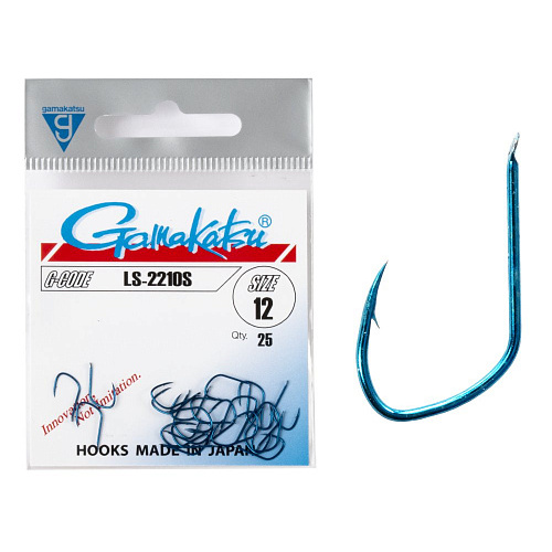 Крючки Gamakatsu LS-2210S HOOKS BLUE разм. 12 25шт.