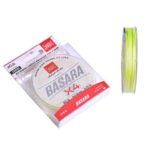 Леска плет. Lucky John Basara Light Green 125/011