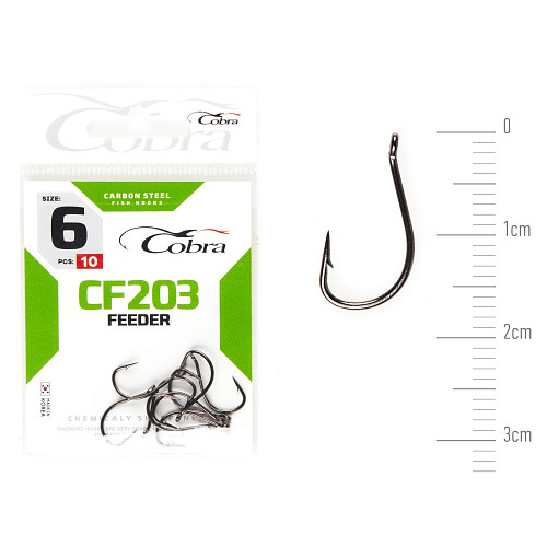 Крючки Cobra FEEDER SPECIALIST сер. CF203 разм. 006 10шт.