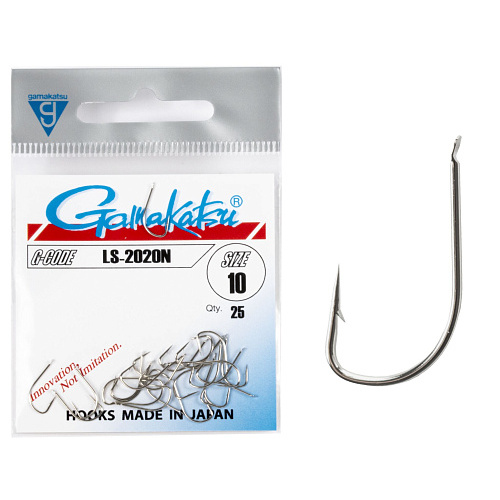 Крючки Gamakatsu LS-2020N HOOKS NICKEL разм. 10 25шт.