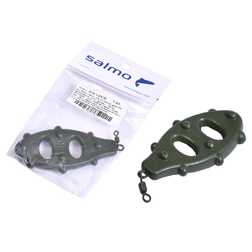 Груз Salmo с вертл. TURTLE SWIVEL green 140г