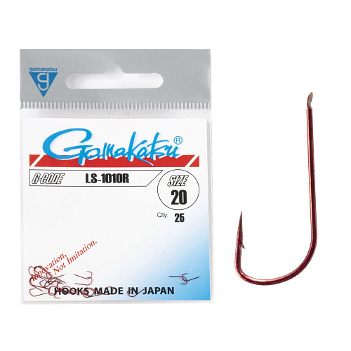 Крючки Gamakatsu LS-1010R HOOKS RED разм. 20 25шт.