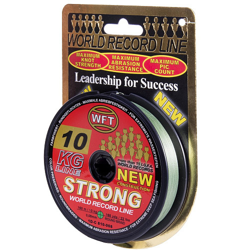 Шнур плетёный WFT KG STRONG Green 150/008