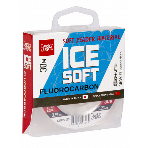 Леска монофильная Lucky John ICE SOFT FLUOROCARBON 030/023