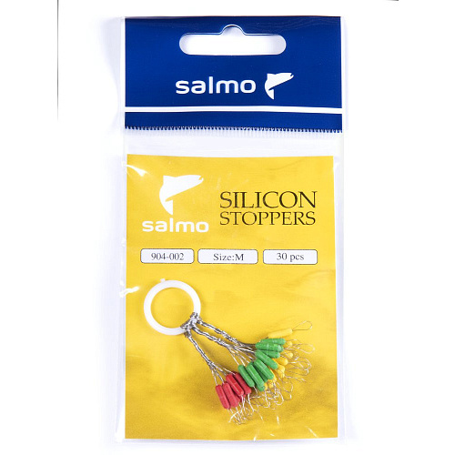 Стопоры силикон. Salmo р.002M 30шт.