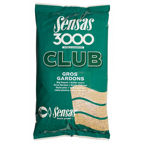 Прикормка Sensas 3000 Club GROS GARDONS 1кг