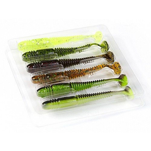 Виброхвосты съедобные LJ Pro Series TIOGA 3.4in (08.64)/MIX2 6шт.